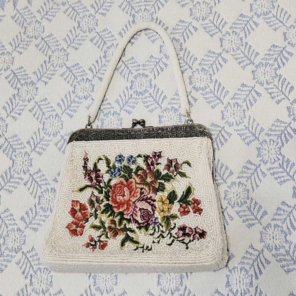 50s/60s Beaded Embroidered Purse